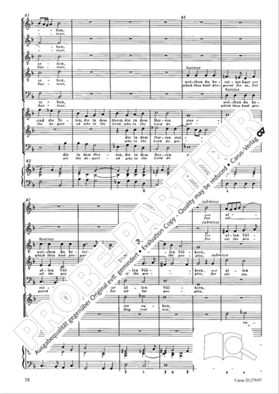 Musikalische Exequien I-III Orchestra scores gallery preview page 59