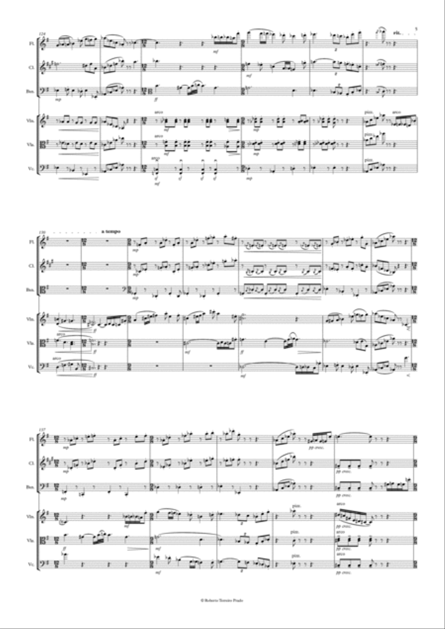 Divertimento for 6 instruments Small Ensemble scores gallery preview page 6