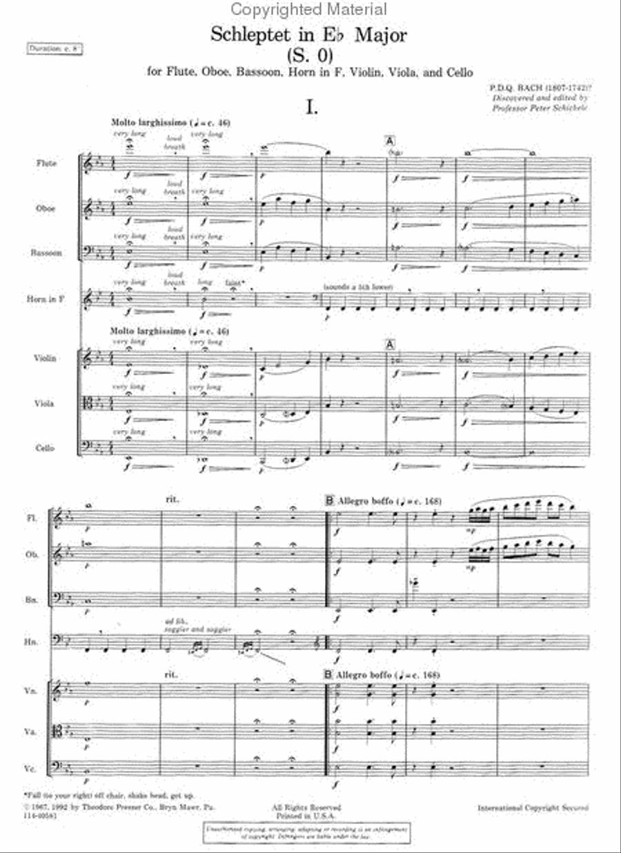 Schleptet in E-Flat Major Chamber Music scores gallery preview page 2