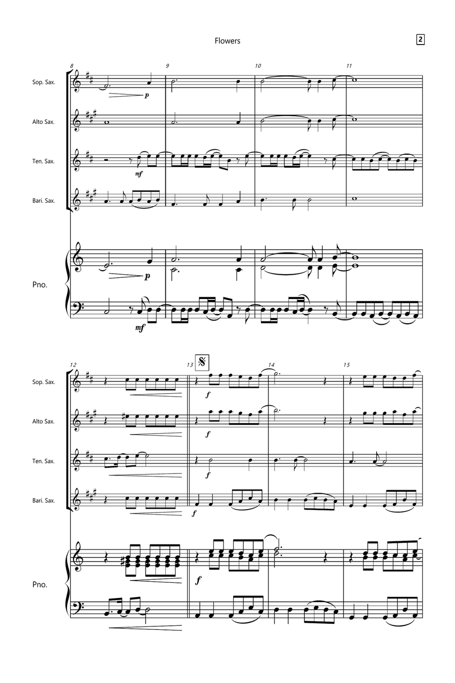 Flowers Small Ensemble scores gallery preview page 2