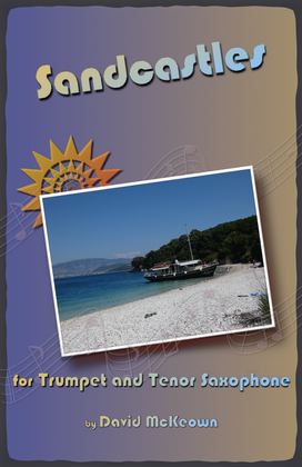 Book cover for Sandcastles for Trumpet and Tenor Saxophone Duet