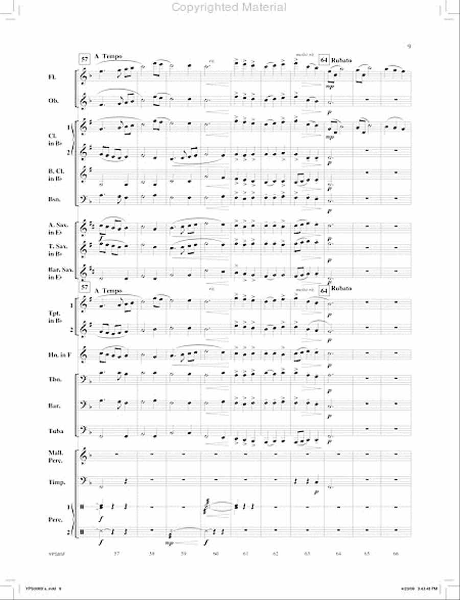Pacem Noel Concert Band scores gallery preview page 10
