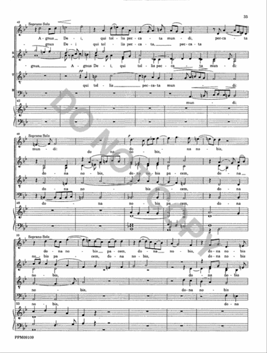 Missa Matris Dei 4-Part scores gallery preview page 36
