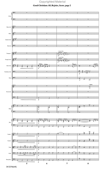Good Christians All, Rejoice - Orchestral Score and Parts image number null