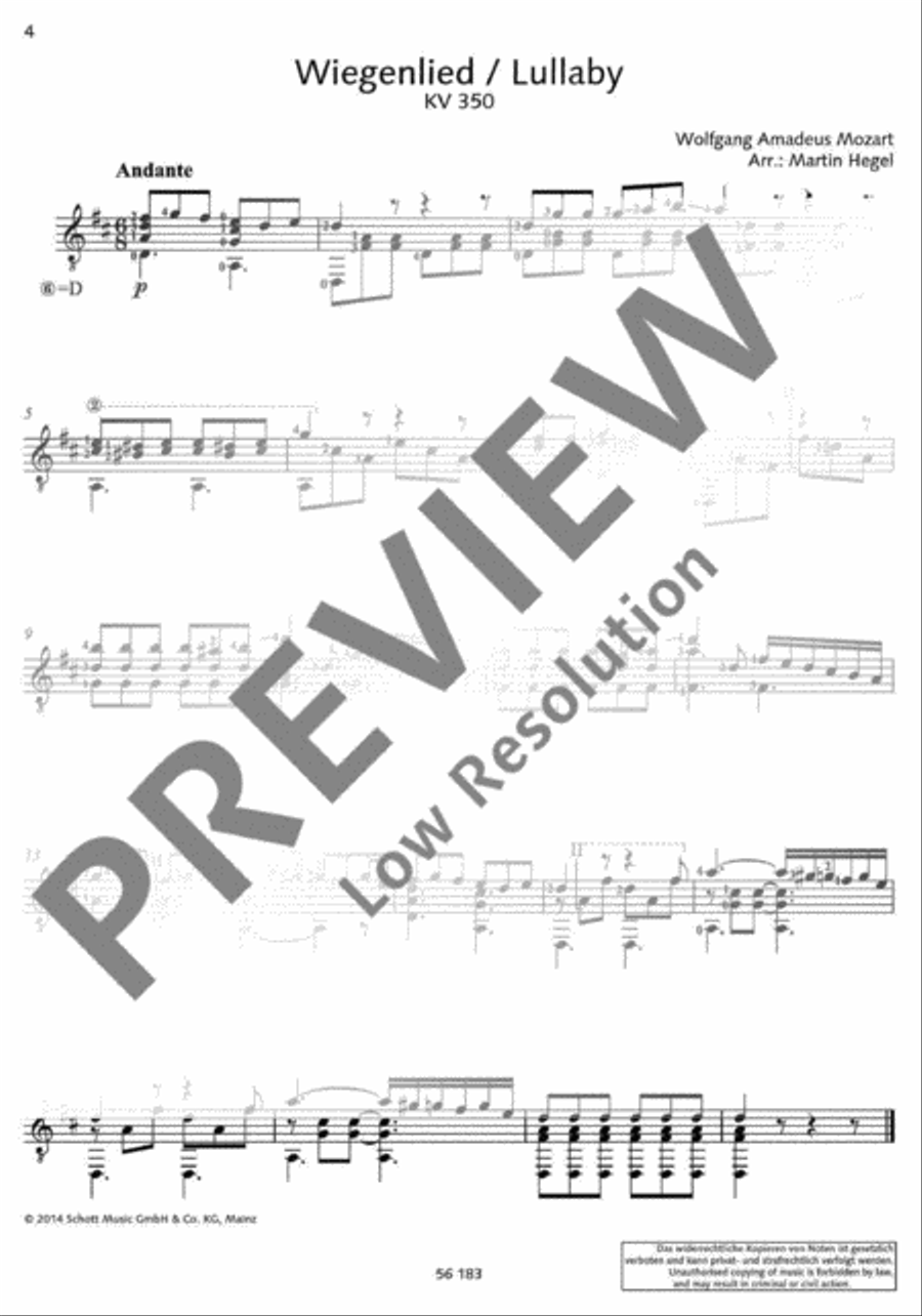 Mozart for Guitar Mozart for Guitar Classical Guitar scores gallery preview page 5