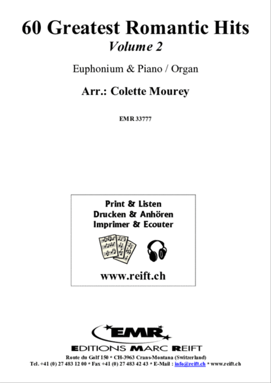 60 Greatest Romantic Hits Volume 2 Euphonium scores gallery preview page 2