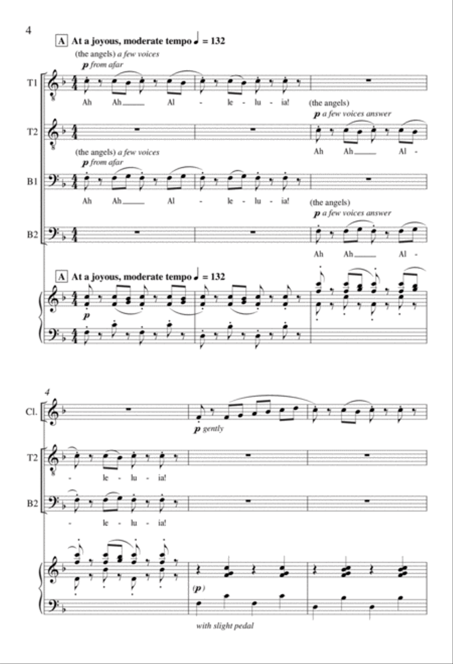 Angels Singing TTBB scores gallery preview page 4