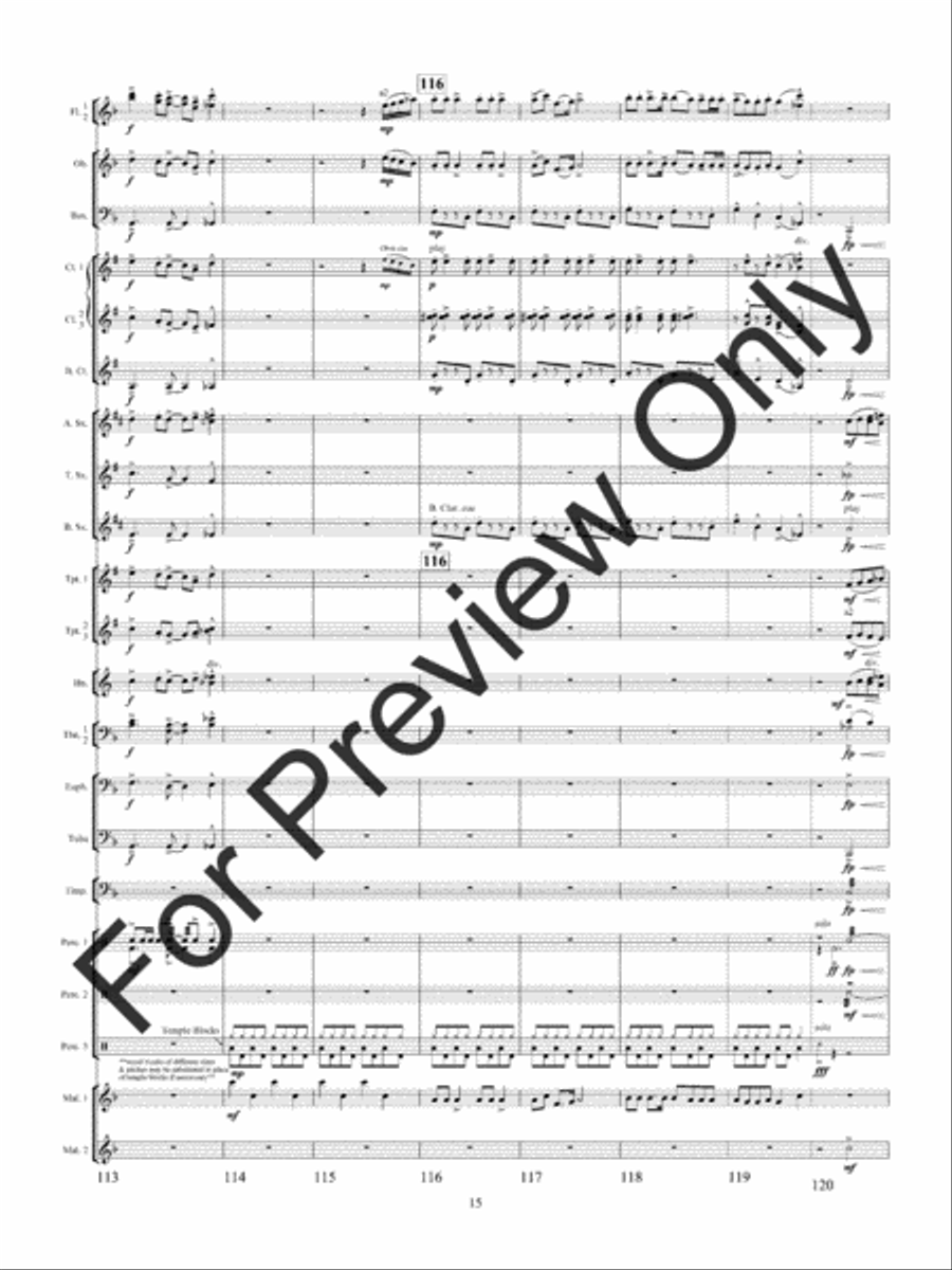 Christmas Bells Are Ringing Concert Band scores gallery preview page 18