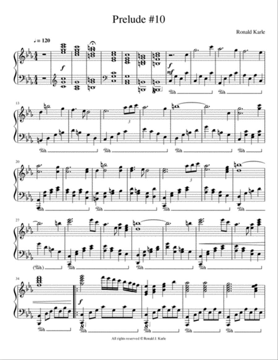 Prelude #10 Piano Method scores gallery preview page 2