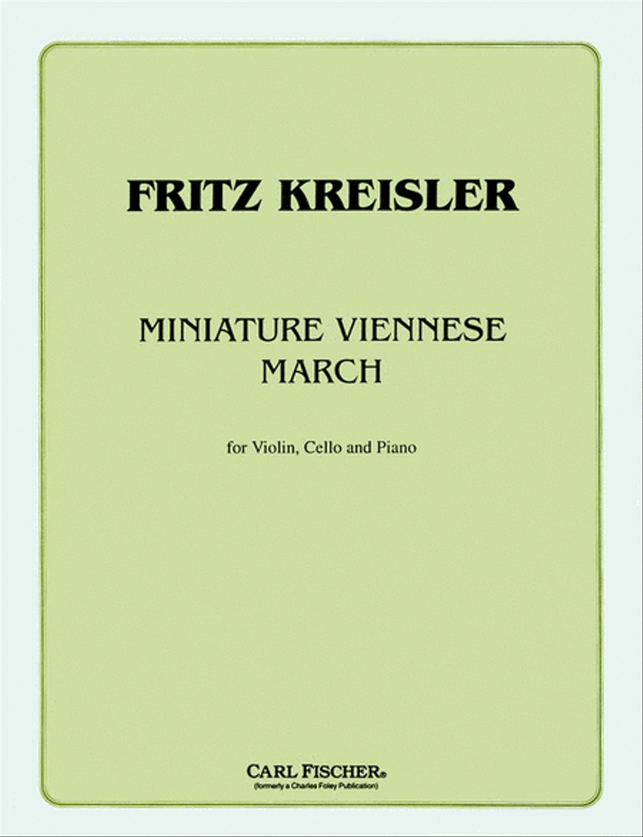 Miniature Viennese March Piano Trio scores gallery preview page 1