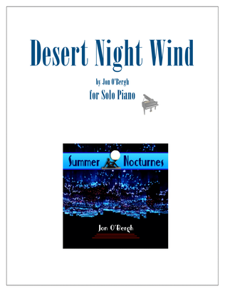 Book cover for Desert Night Wind - Easy Solo Piano