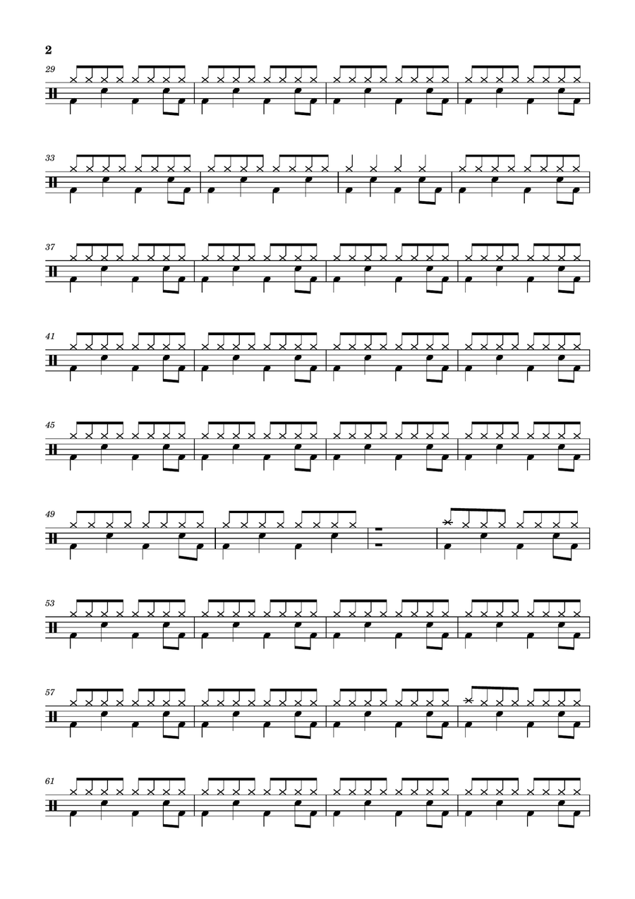 The One That Got Away Drum Set scores gallery preview page 2