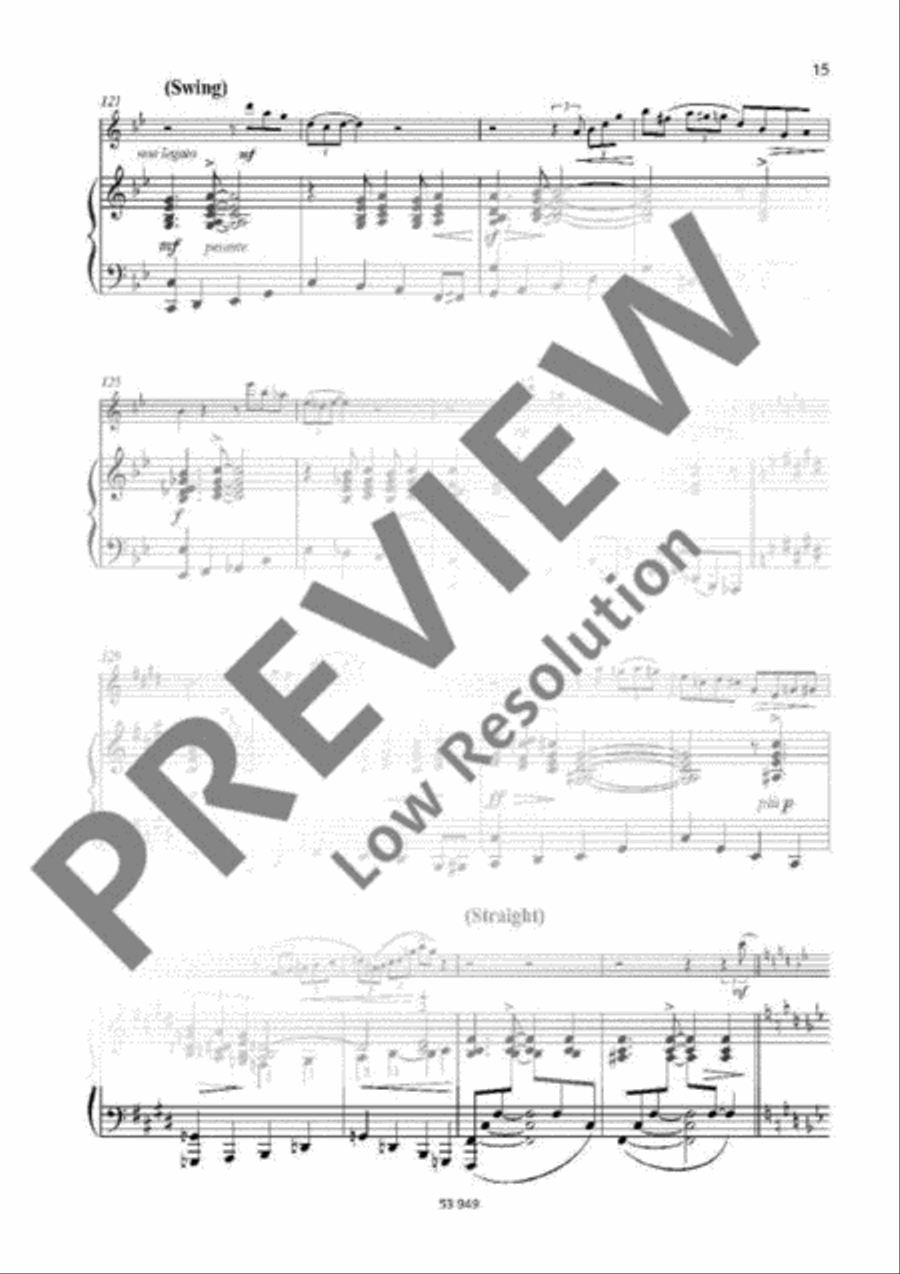 Jazz Suite Flute Solo scores gallery preview page 15