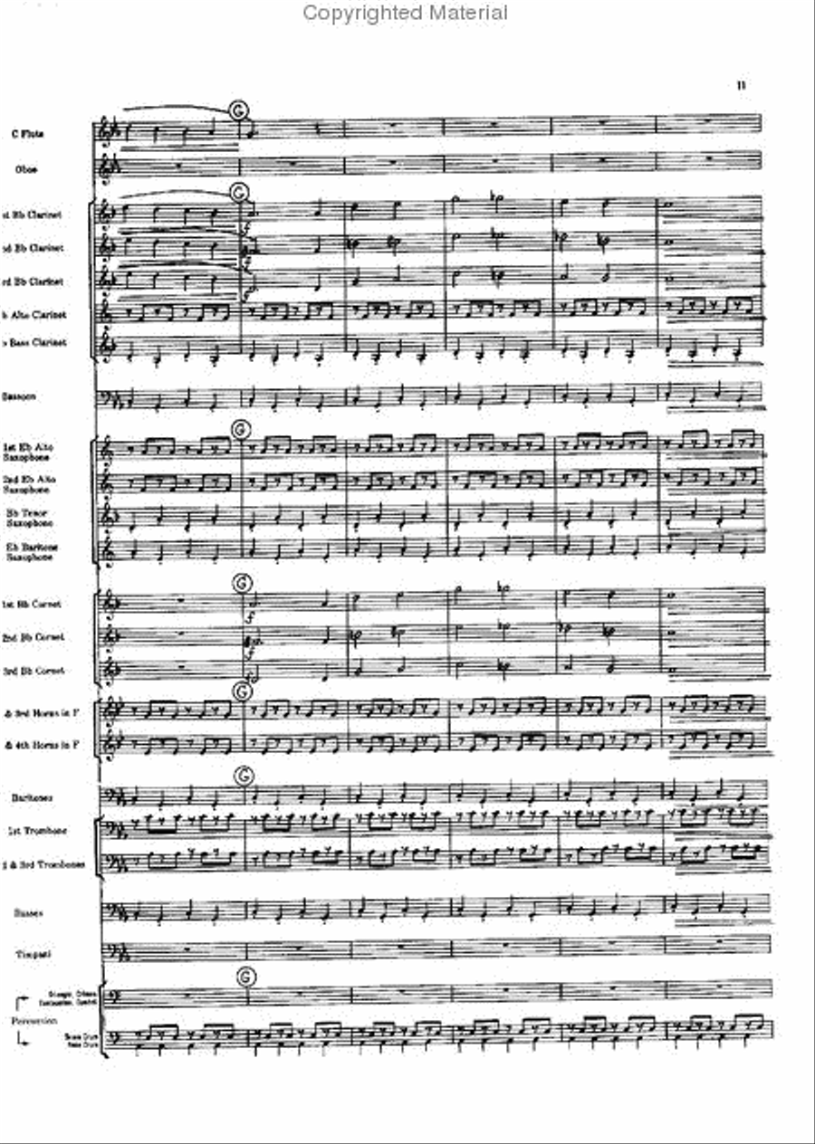 Short Prelude With Perspectives Concert Band scores gallery preview page 11