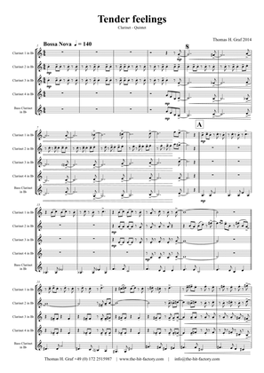 Tender feelings - Bossa Nova/Samba - Clarinet Choir - G-Minor