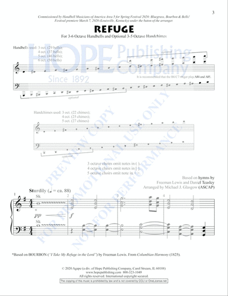 Refuge Handbell Choir scores gallery preview page 4