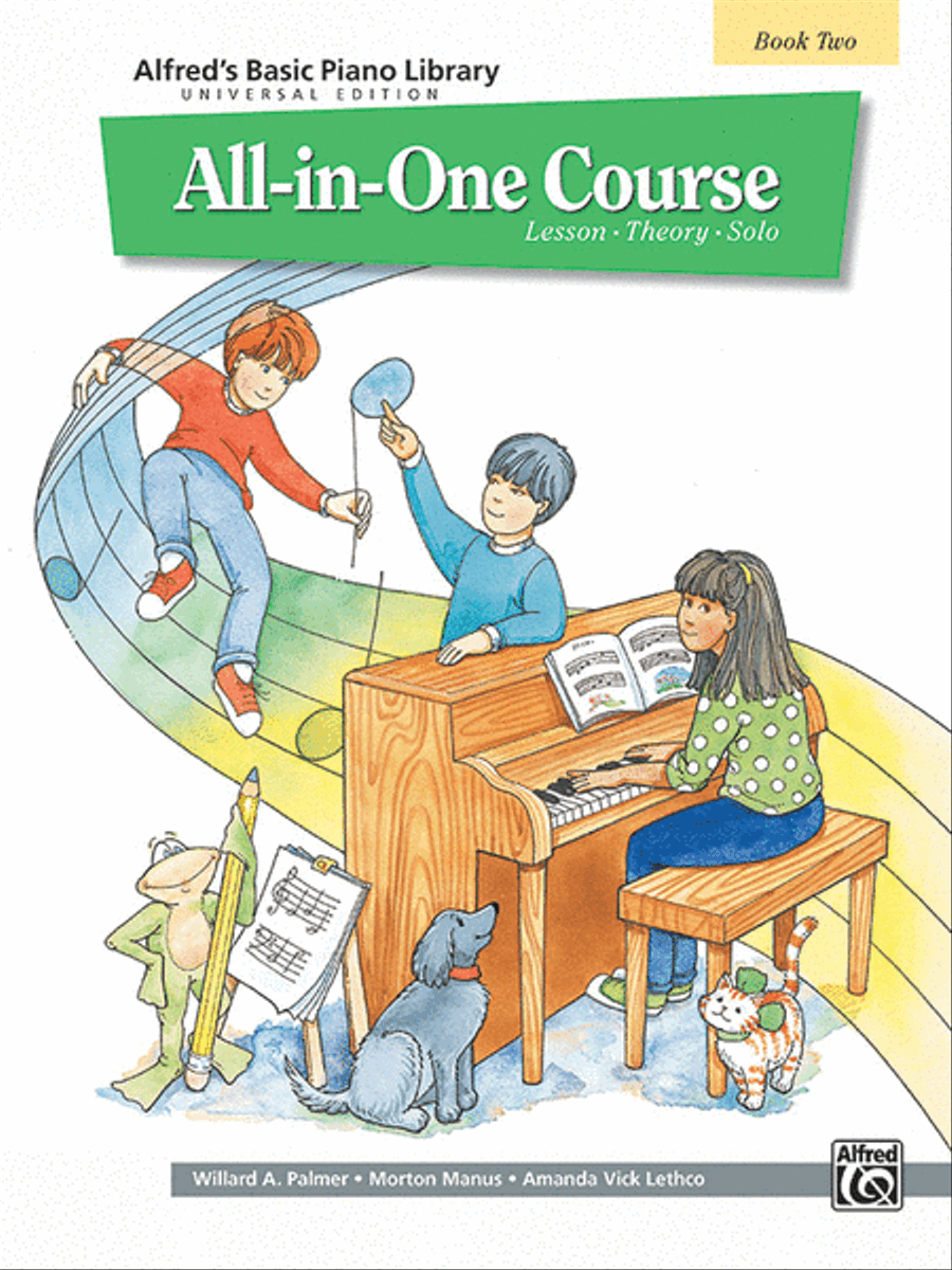 Alfred's Basic All-in-One Course, Book 2 Piano Method scores gallery preview page 1