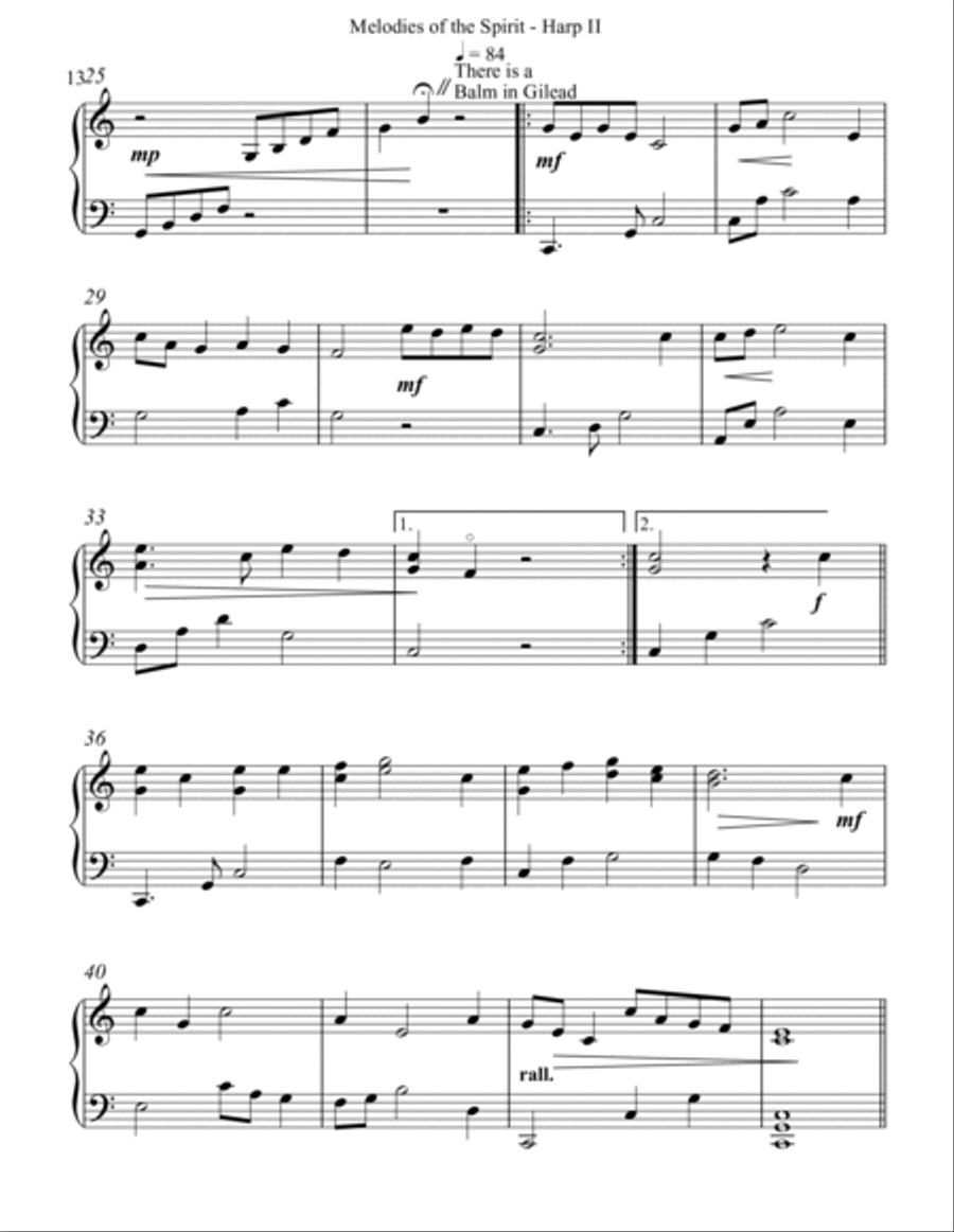 Melodies of the Spirit - Harp II Celtic Harp scores gallery preview page 3