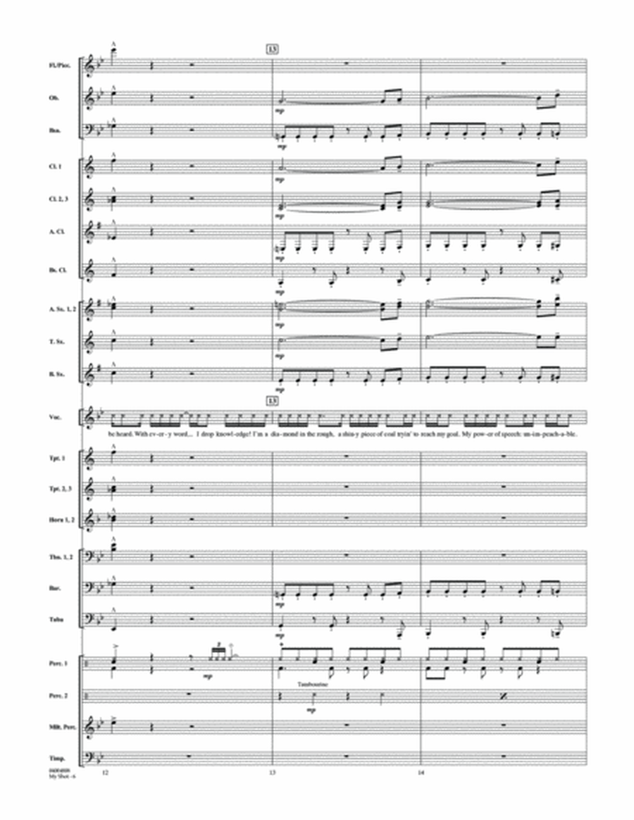 My Shot - Conductor Score (Full Score)