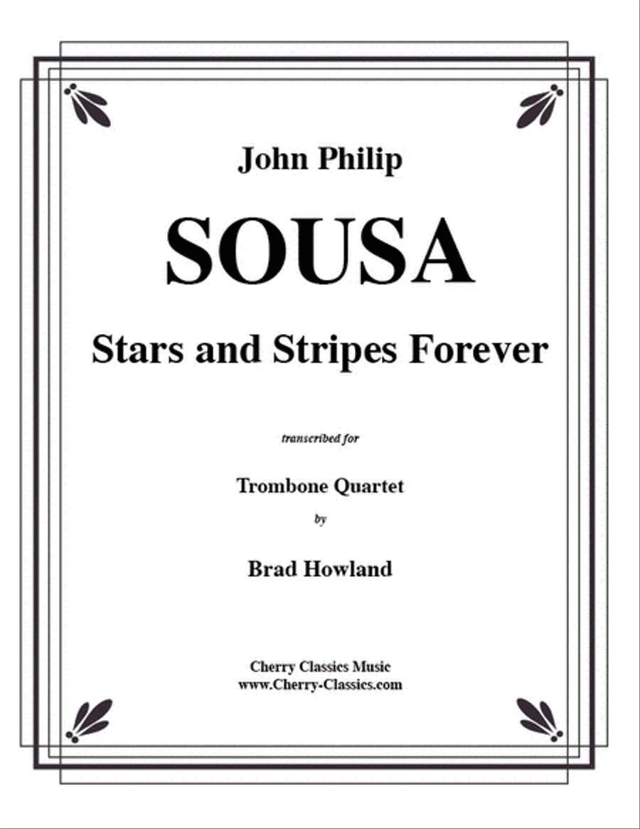 Stars and Stripes Forever Trombone Quartet scores gallery preview page 1
