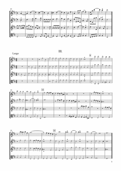Sonata Op.34-4 for Three Violins & Viola image number null