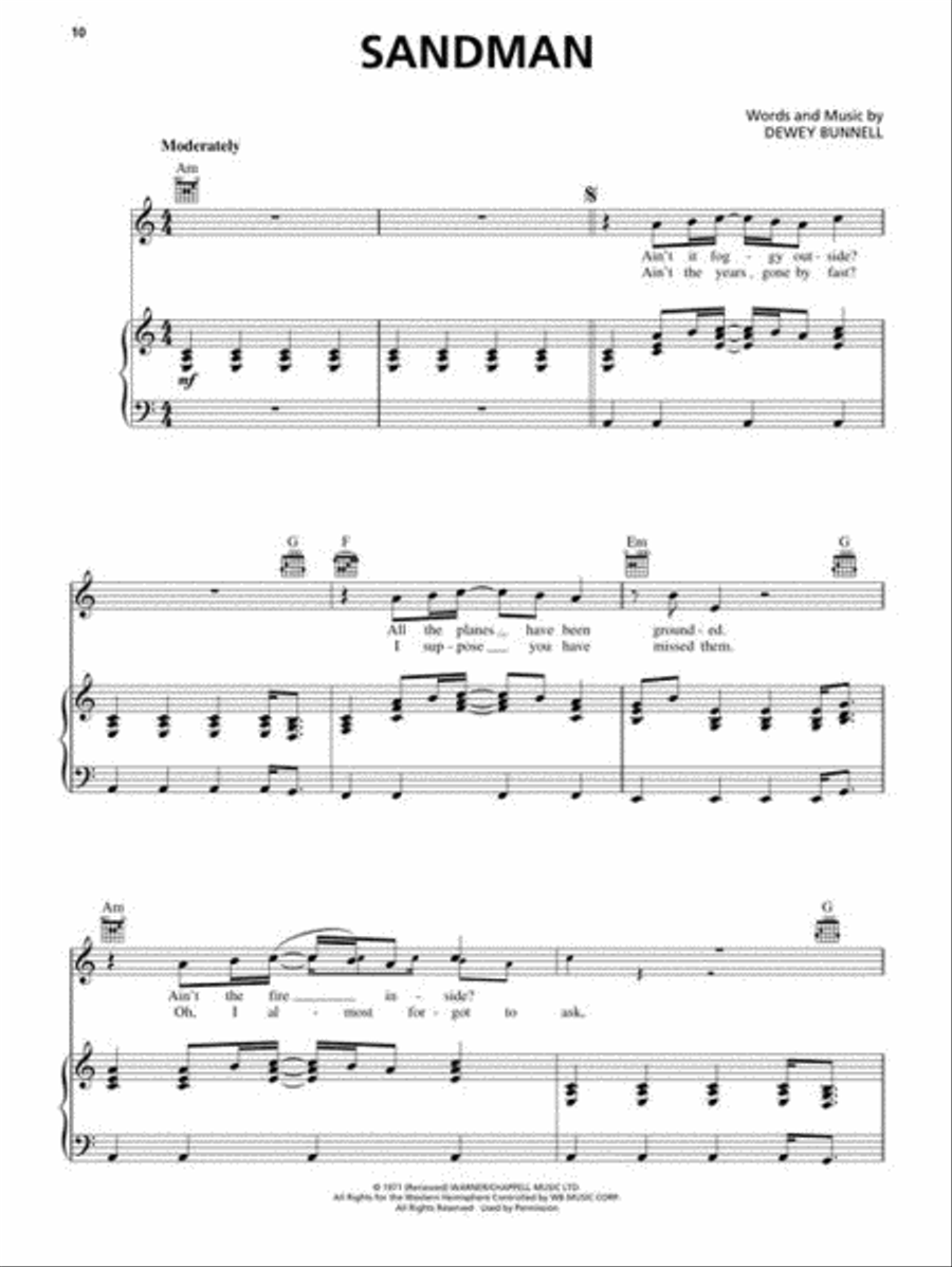 America – The Complete Greatest Hits Piano, Vocal, Guitar scores gallery preview page 6