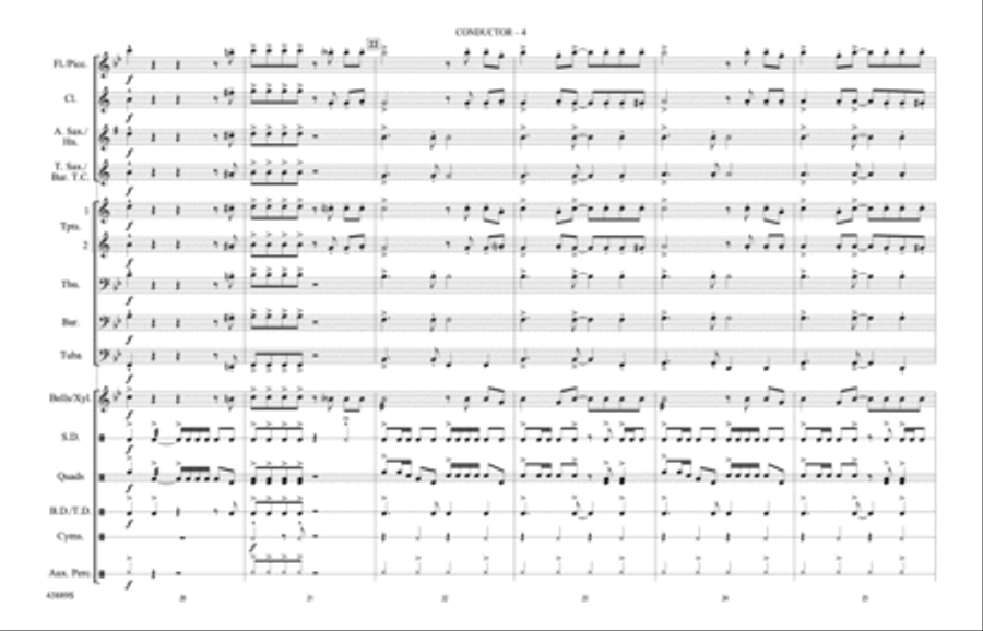 Monster Mash: Score Monster Mash: Score Marching Band scores gallery preview page 4