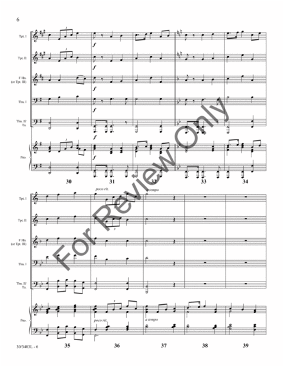Crown Him Lord of All! Crown Him Lord of All! Brass Ensemble scores gallery preview page 5