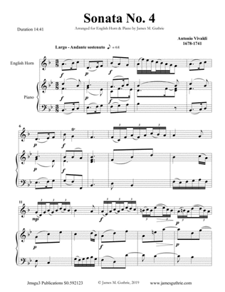 Vivaldi: Sonata No. 4 for English Horn & Piano