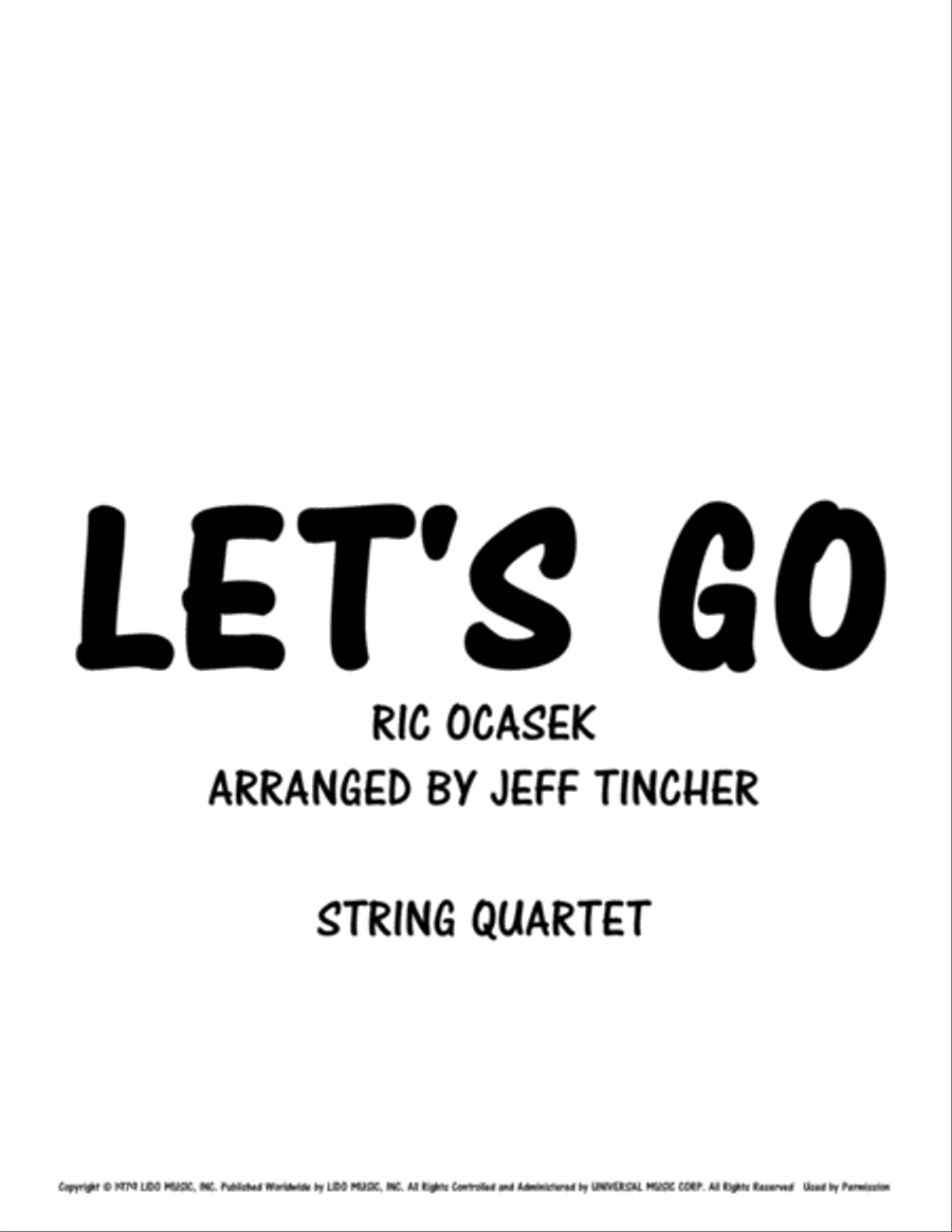 Let's Go String Quartet scores gallery preview page 1
