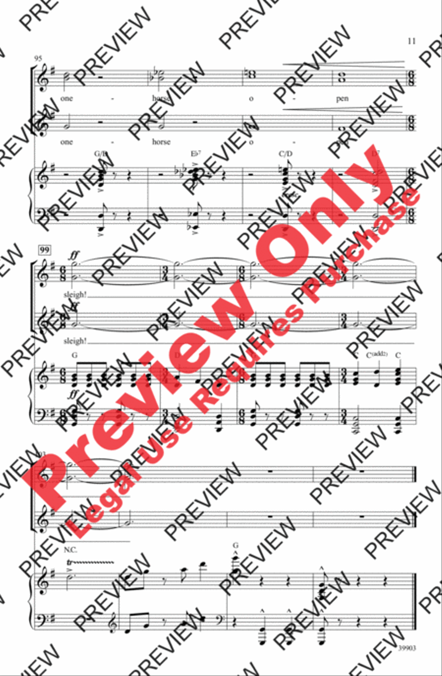 Jingle Bells Jingle Bells Women's Choir scores gallery preview page 11