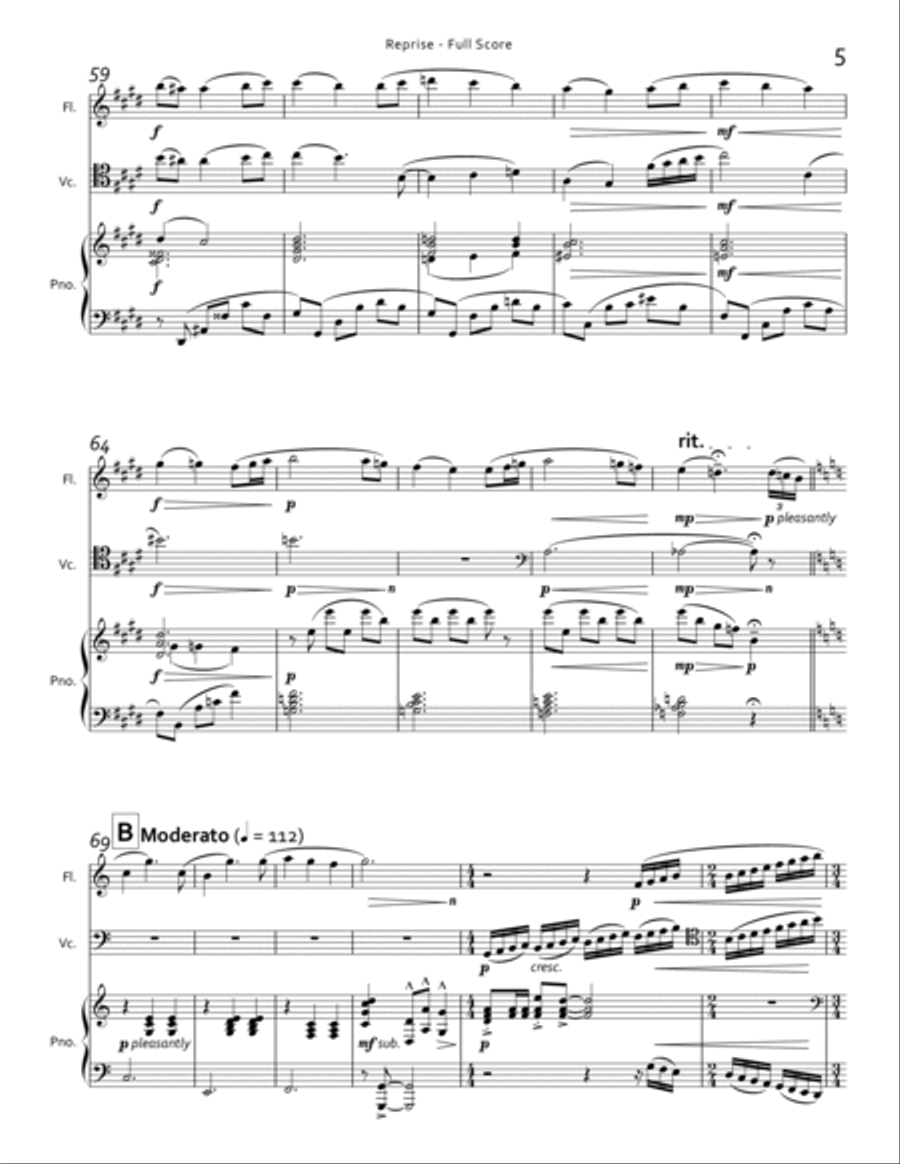 Reprise Flute scores gallery preview page 5