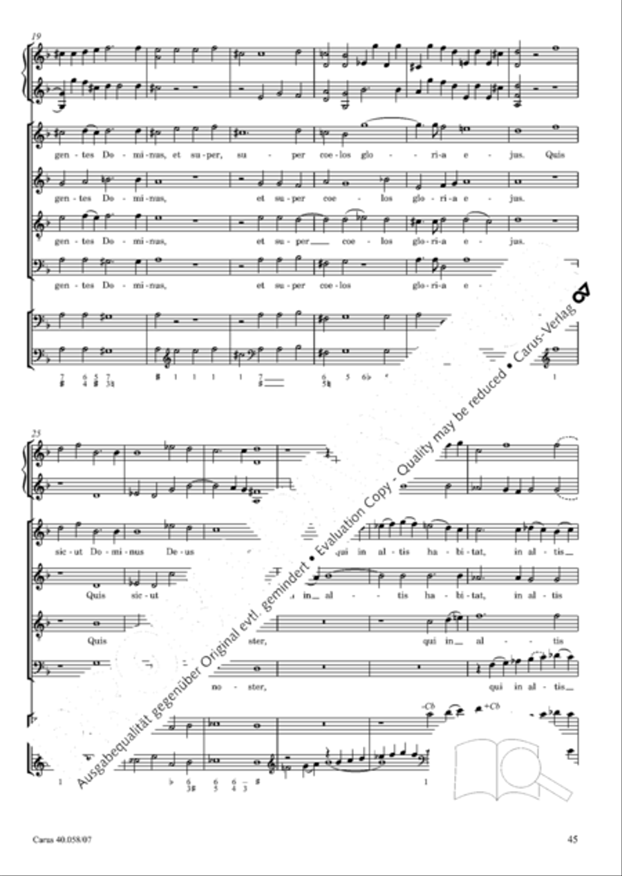 Vesperae solennes de Dominica 4-Part scores gallery preview page 50