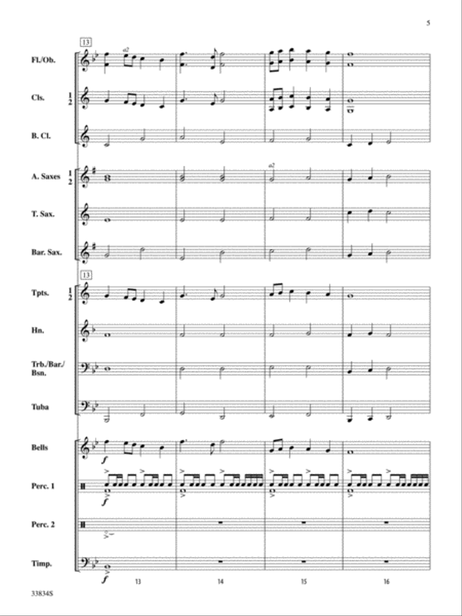 Kingdom Adventures Concert Band scores gallery preview page 5