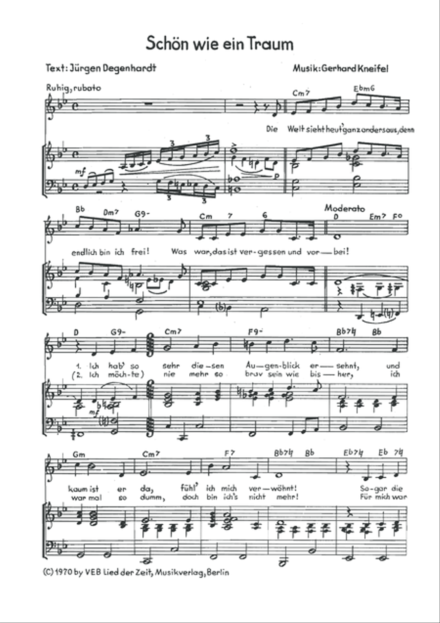 Schon wie ein Traum Schon wie ein Traum Voice scores gallery preview page 3