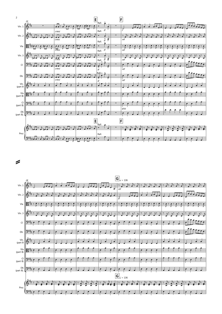 The Can Can for Beginner and Advanced String Orchestra String Orchestra scores gallery preview page 2
