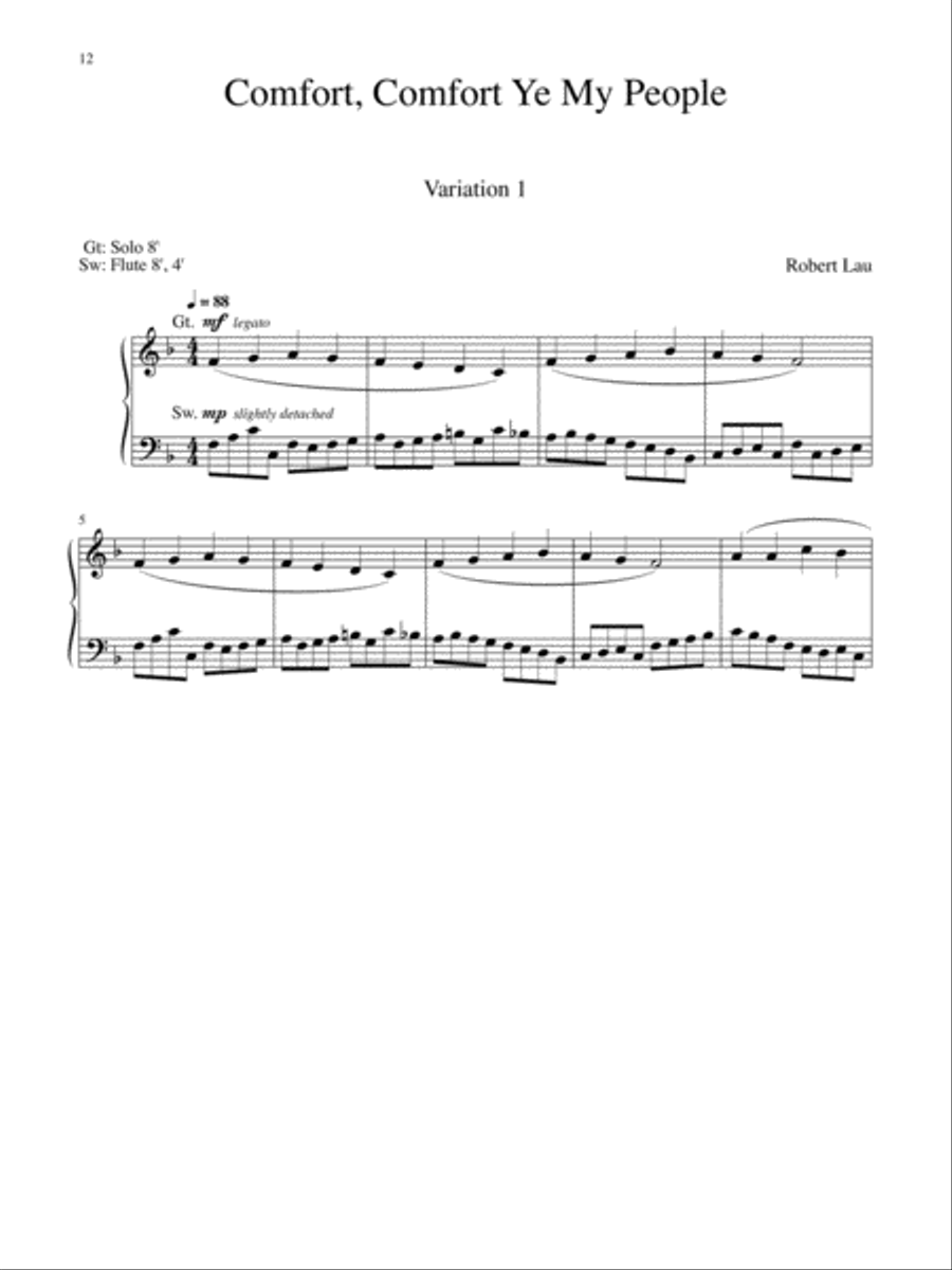 Three Advent Preludes Organ scores gallery preview page 7