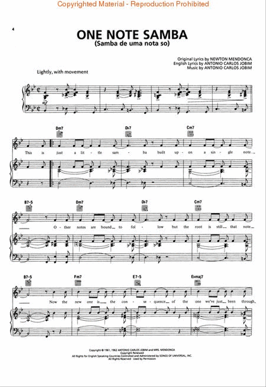 John Pizzarelli - Bossa Nova Piano, Vocal, Guitar scores gallery preview page 2