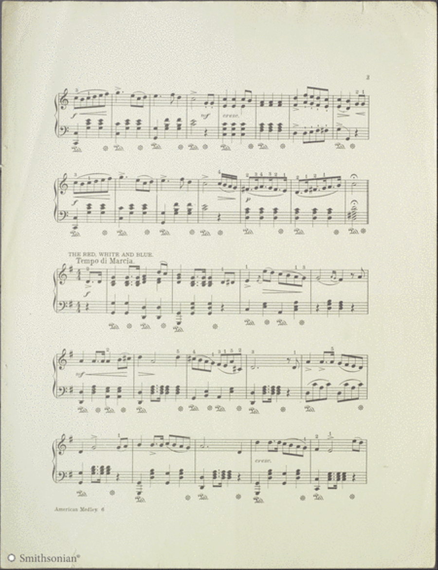 American Medley (Music of the Union) Piano Solo scores gallery preview page 3