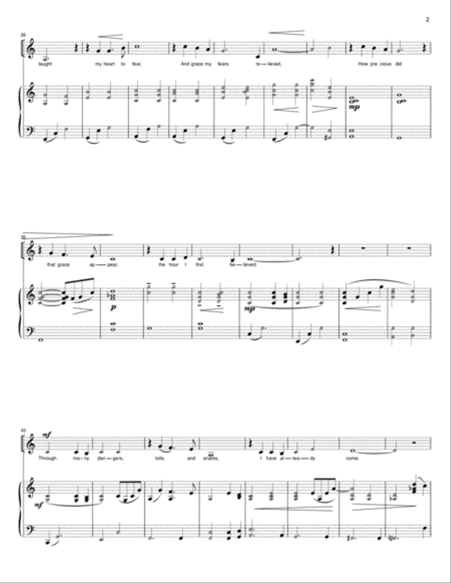 Amazing Grace Voice scores gallery preview page 3