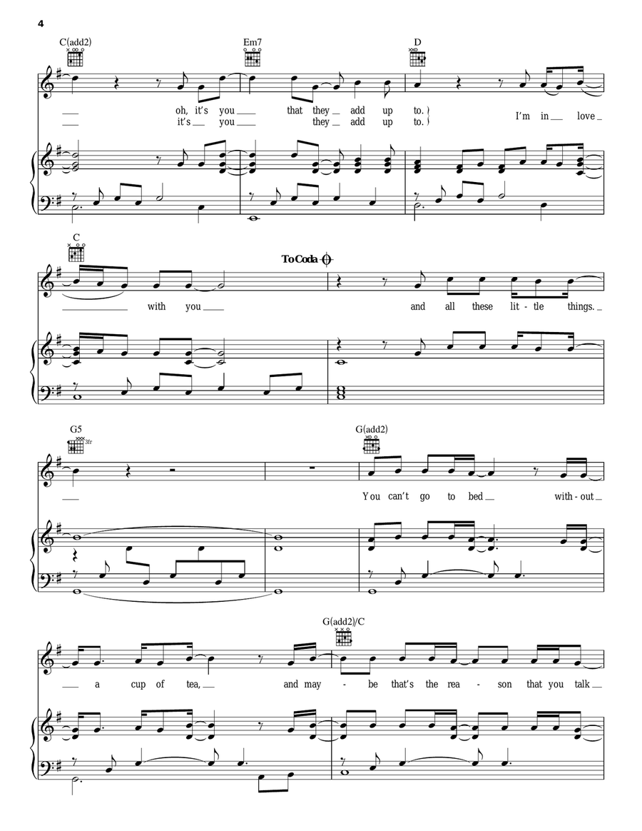 Little Things Acoustic Guitar scores gallery preview page 4