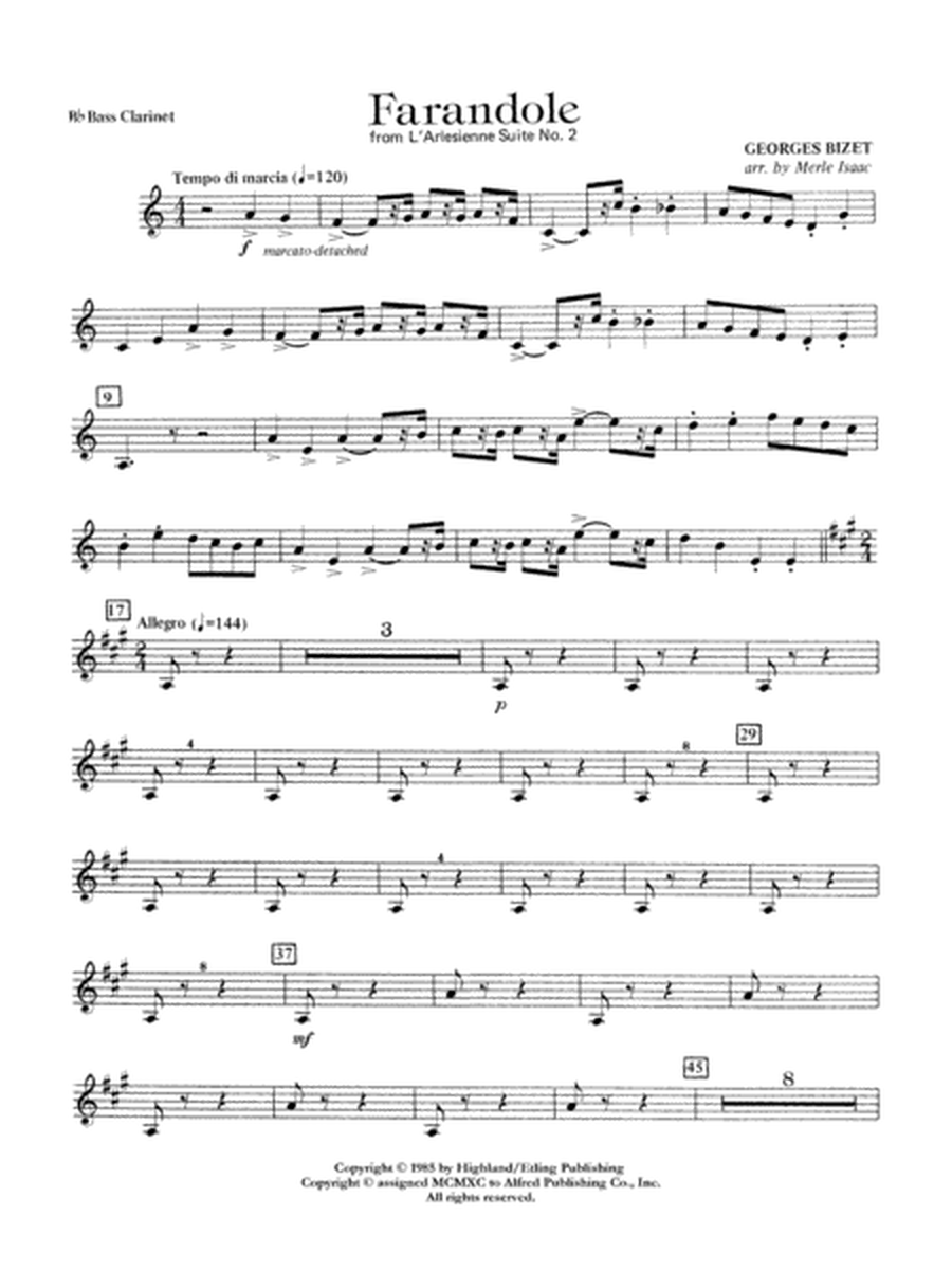 Farandole: B-flat Bass Clarinet