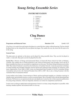 Book cover for Clog Dance: Score