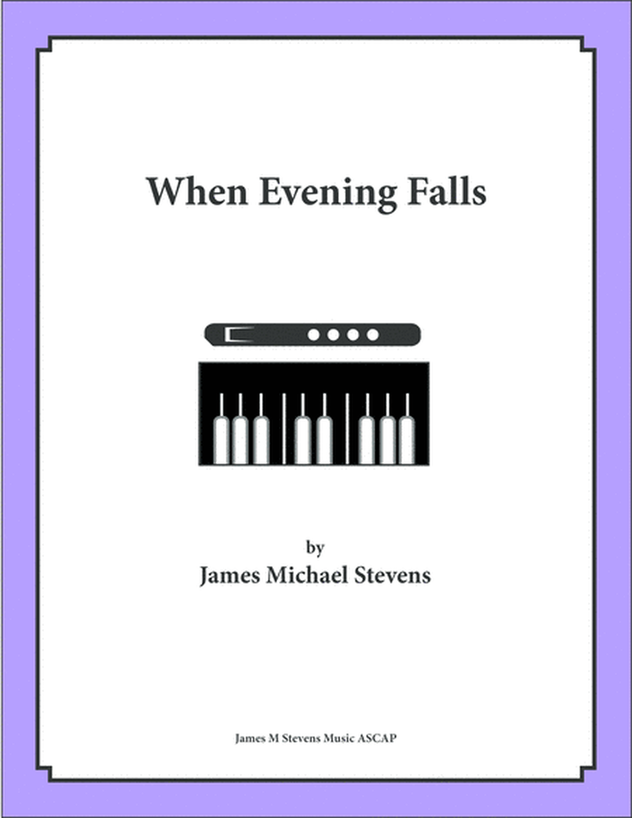 When Evening Falls - Alto Flute & Piano image number null