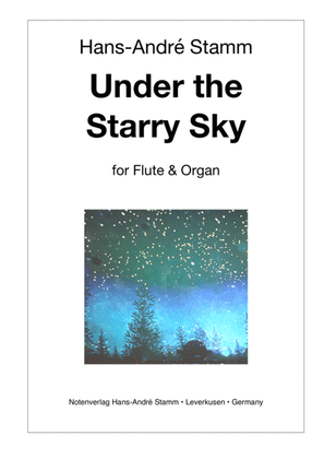 Book cover for Under the Starry Sky for flute & organ