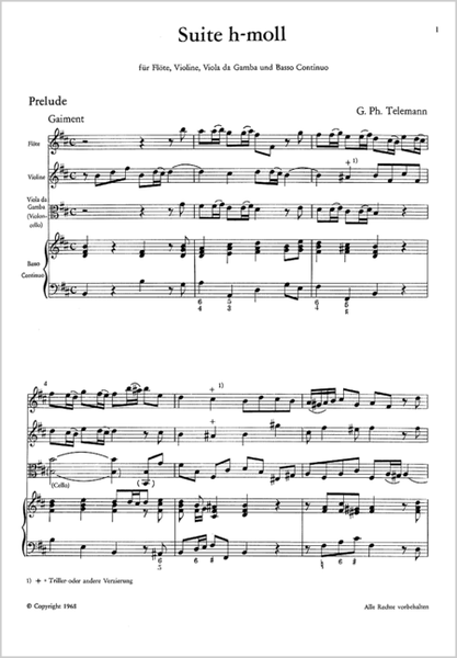 Suite in B minor (Suite in h)