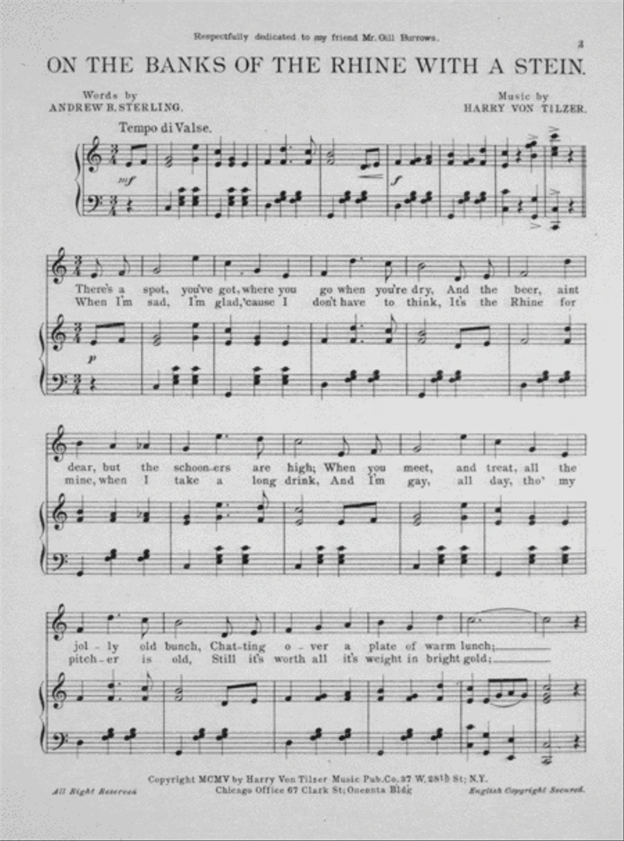 On the Banks of the Rhine With a Stein Voice scores gallery preview page 2