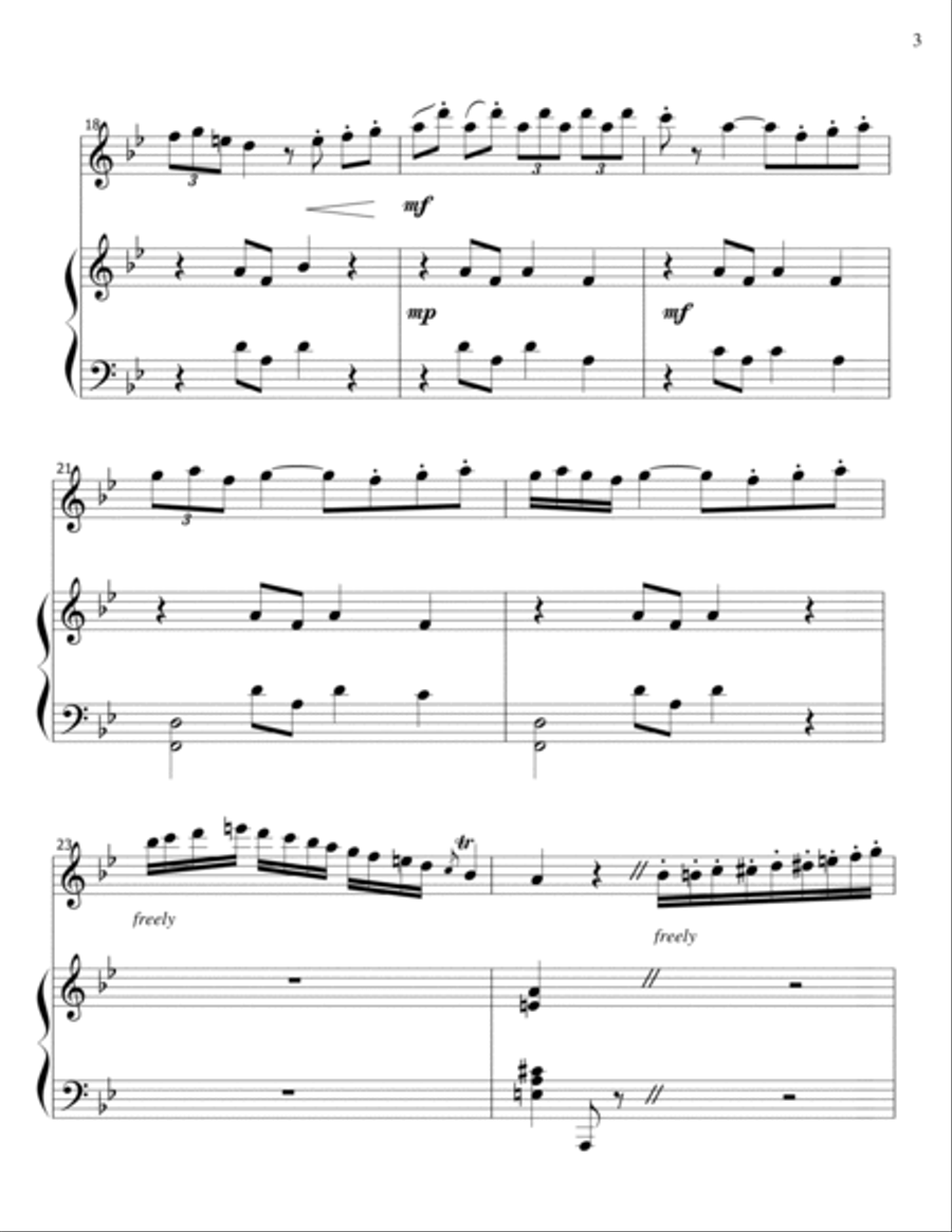 La Lisonjera - flute-piano Flute Solo scores gallery preview page 3