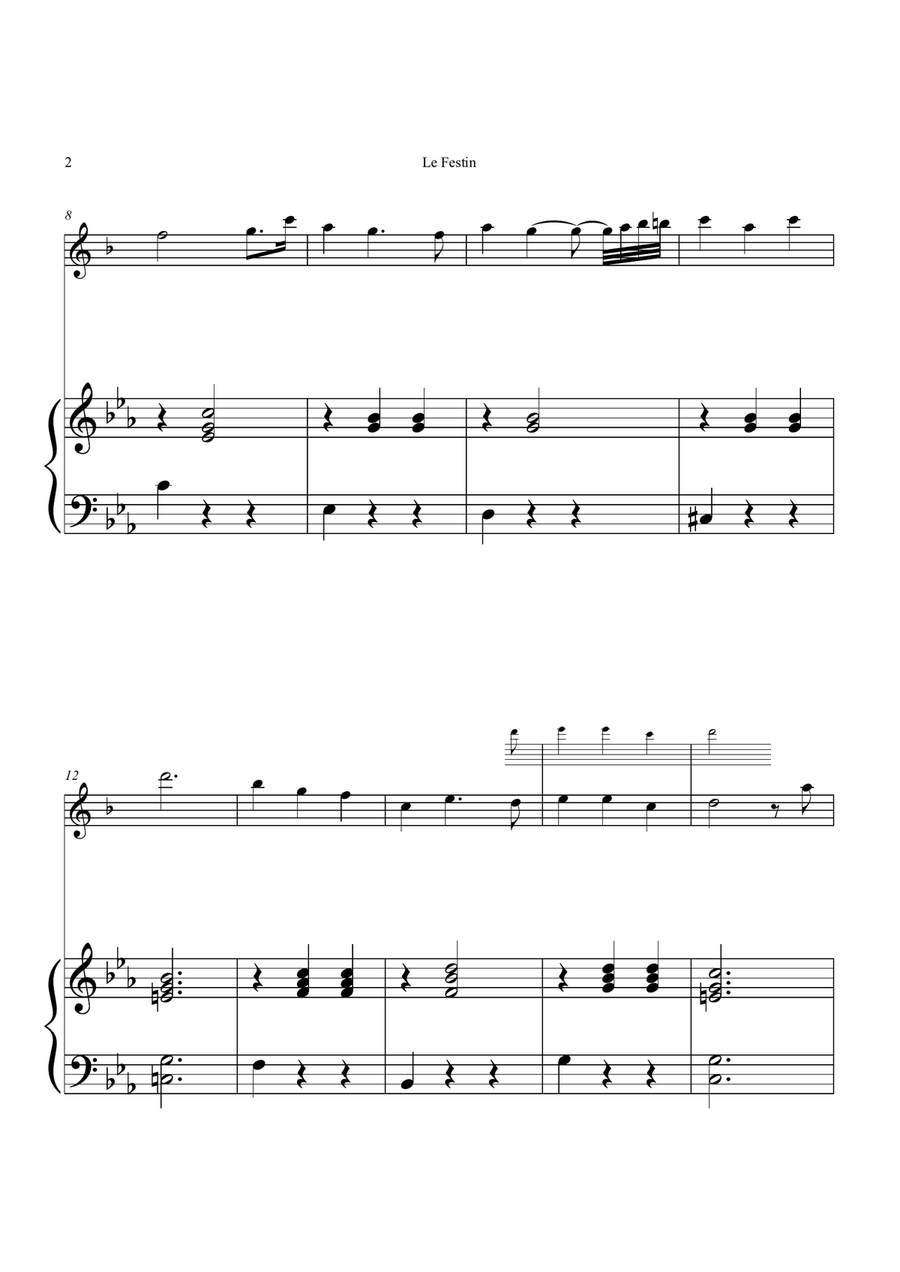 Le Festin Chamber Music scores gallery preview page 2