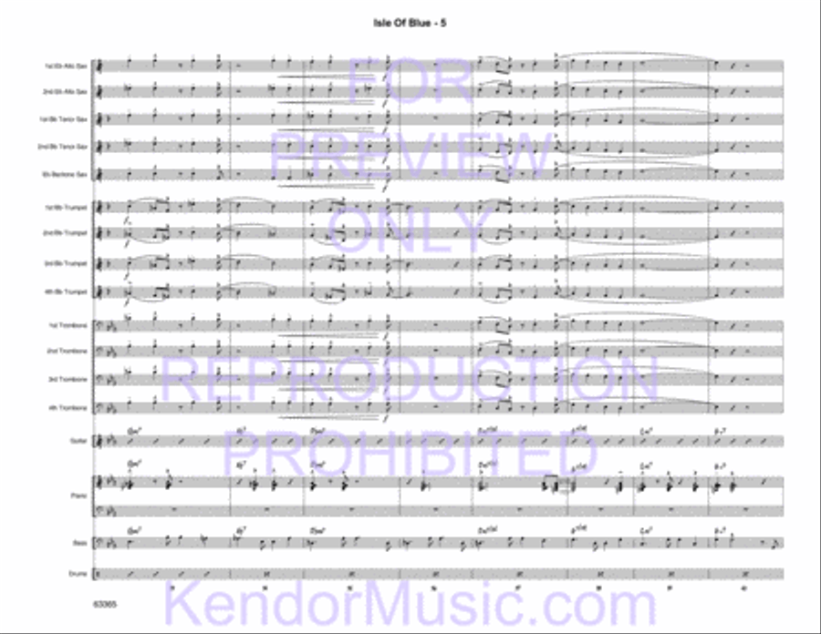 Isle of Blue Jazz Ensemble scores gallery preview page 7